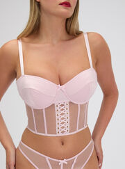 Selene satin balconette basque