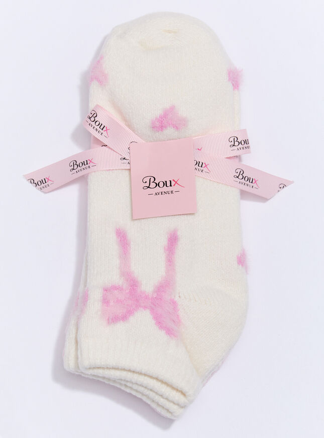 2 pack bow trainer socks