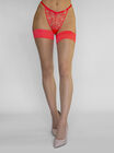 Neon coral plain top hold ups