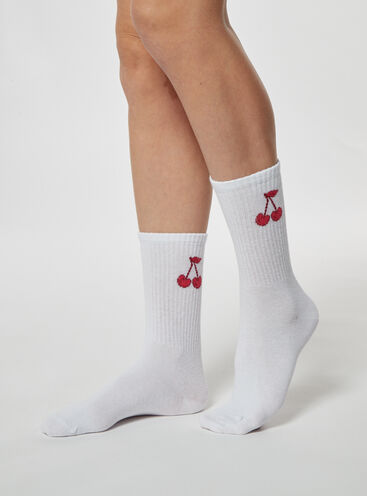 3 pack cherry ankle socks