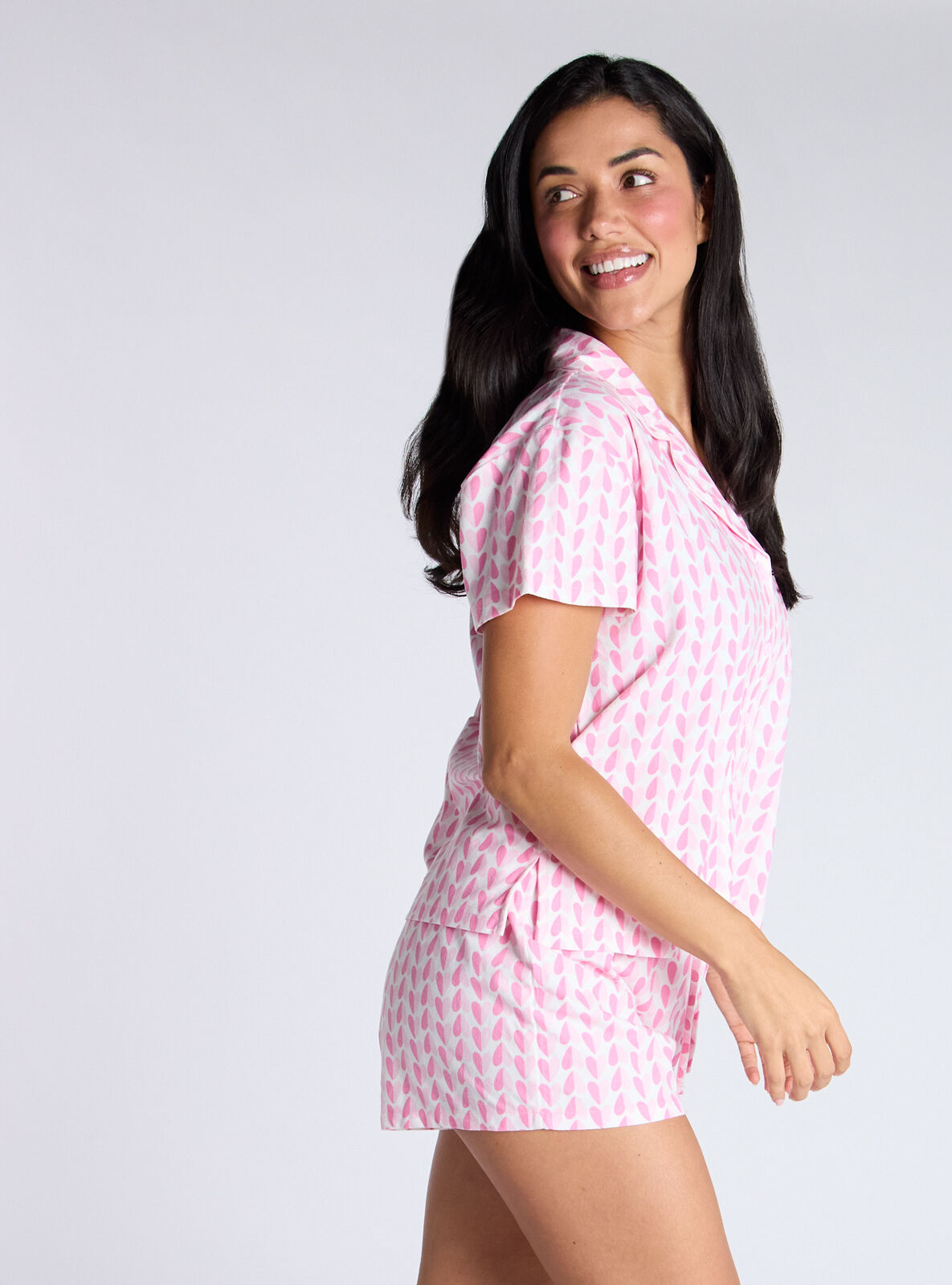 Fleece short pyjamas clearance