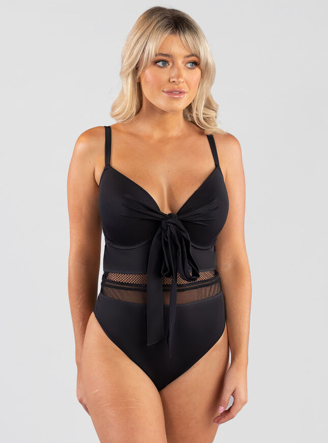 Morella cup size wrap swimsuit