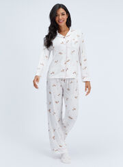 Deer modal long pyjama set