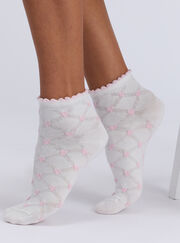2 pack heart midi socks