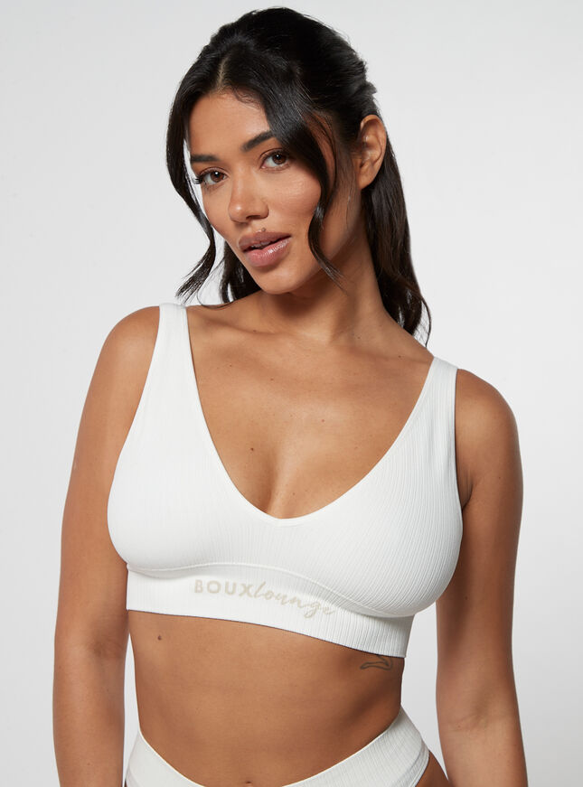 Ribbed Seamless Lounge Bralette Boux Avenue