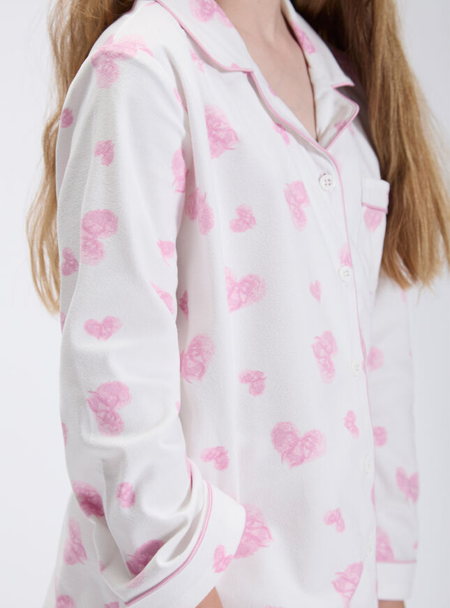 Kids' love clouds fleece pyjamas in a bag