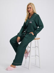 Sweet dreams satin long pyjama set