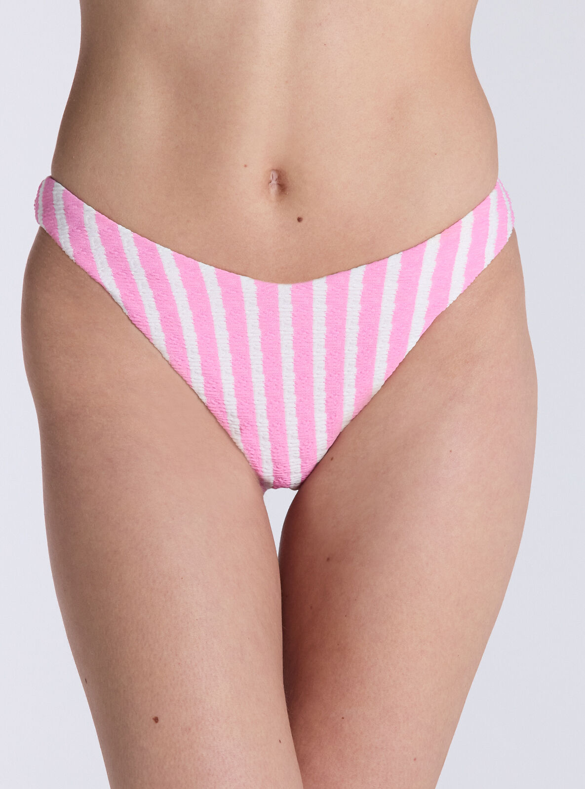Boux Avenue Jamaica striped brief bikini bottoms - Pink Mix - 06