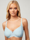 Moulin textured balconette bikini top 