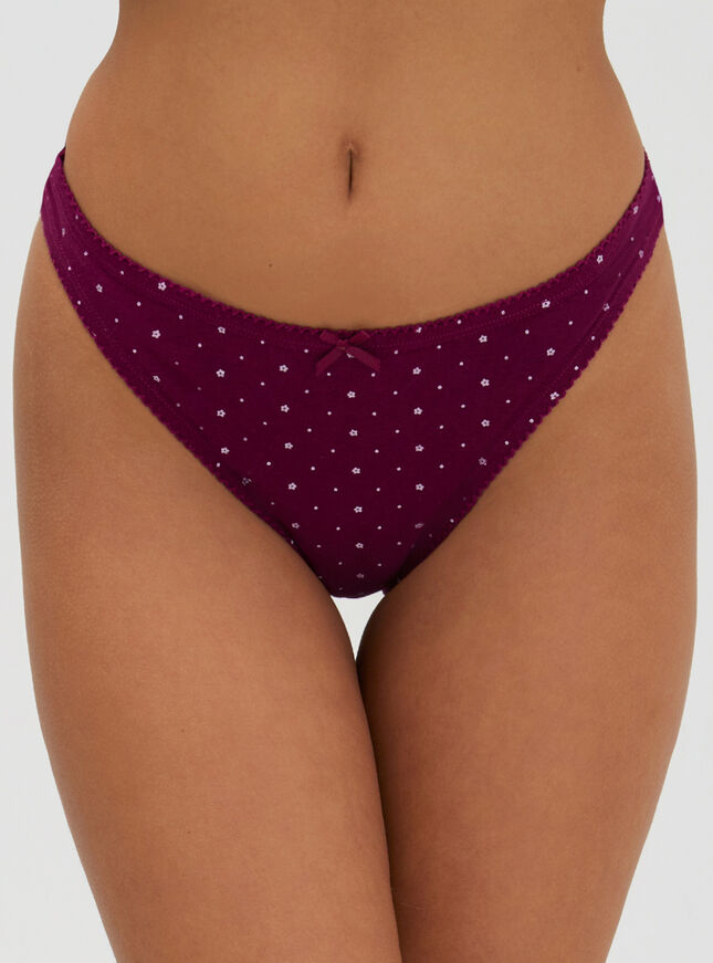 Tilly daisy cotton thong