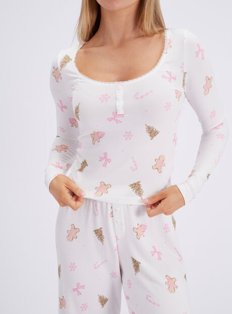 Gingerbread supersoft long pyjama set