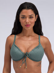 Ibiza sparkle plunge bikini top