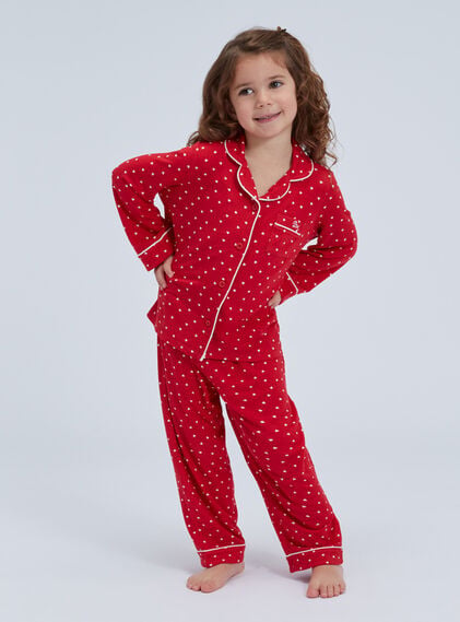 Kids' heart modal pyjama set