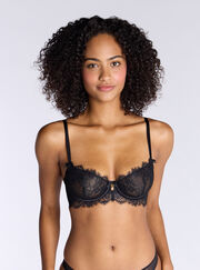 Naomi sheer lace balconette bra