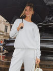 Panelled sweat jumper