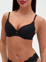 Lydia cotton plunge t-shirt bra