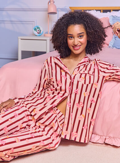 Popcorn club fleece pyjamas in a bag