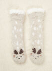 Reindeer slipper socks