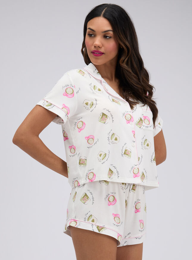 Matcha modal short pyjama set