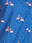 Xmas flamingo fleece short pyjamas in a bag