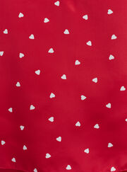 Amelia heart satin short pyjama set
