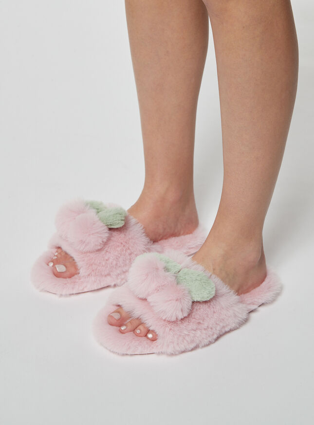 Cherry slider slippers