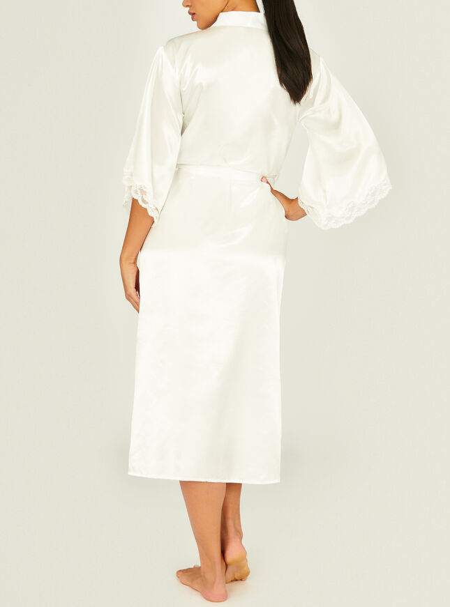 Amelia satin midi robe