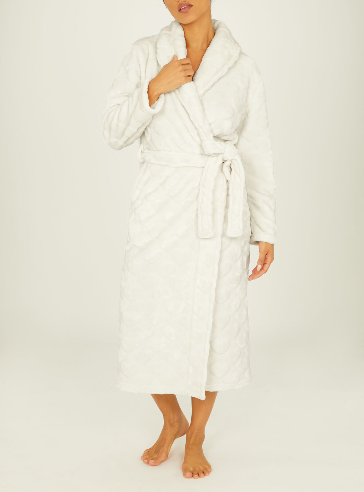 Blue Sunflower Quilted Dressing Gown — Rani Organic Cotton