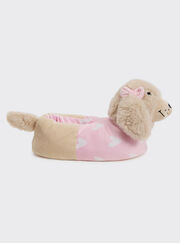 Sausage dog plush novelty slippers