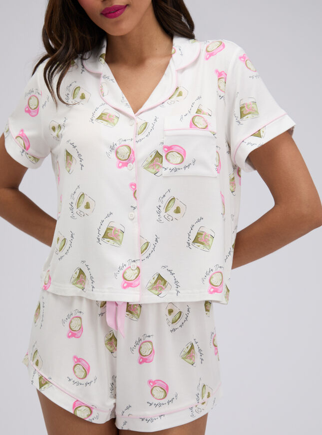 Matcha modal short pyjama set