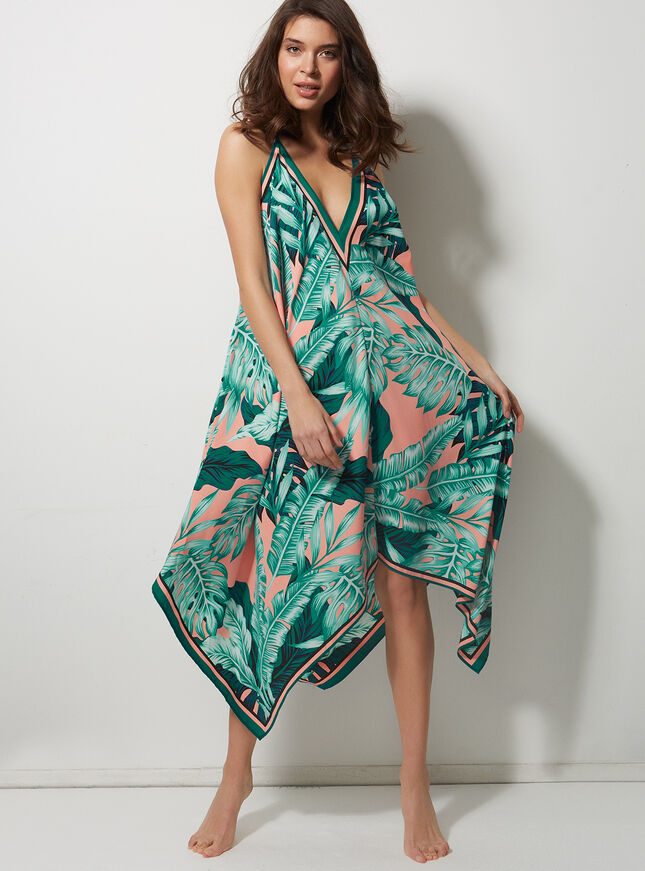 Tropical Print Beach Dress - Multicoloured | Boux Avenue