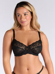 Gracie sheer lace balconette bra