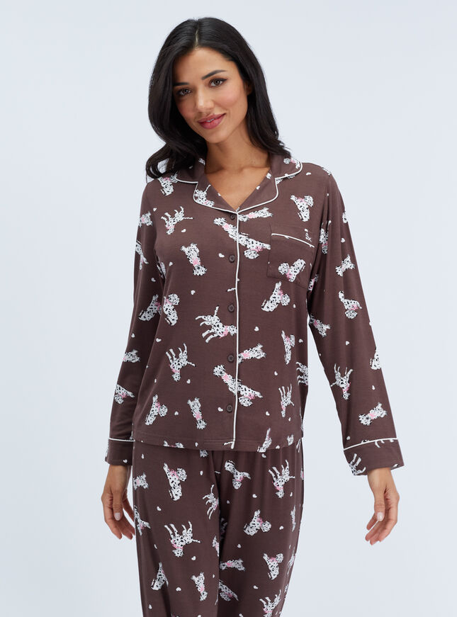 Dalmation modal long pyjama set