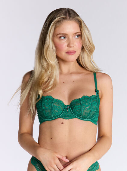 Jasmine lace balconette bra