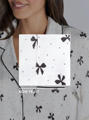 Luxe satin bow pyjama set