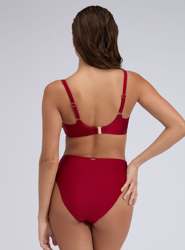 Ibiza lace up high waisted bikini bottoms