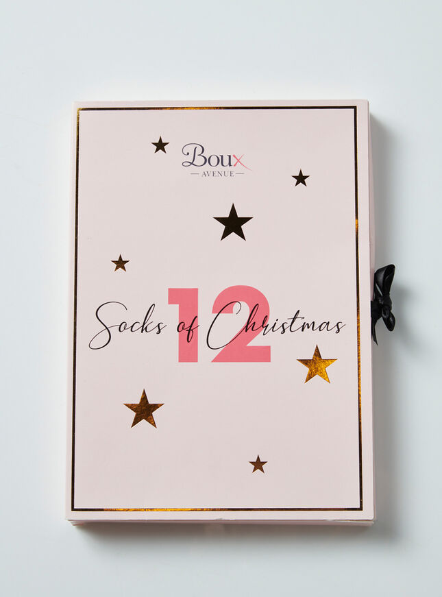 12 days sock advent calendar Multicoloured Boux Avenue UK