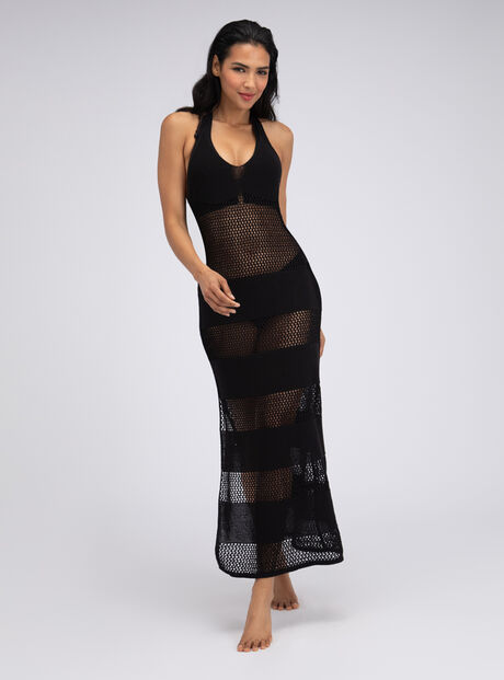Knitted maxi beach dress