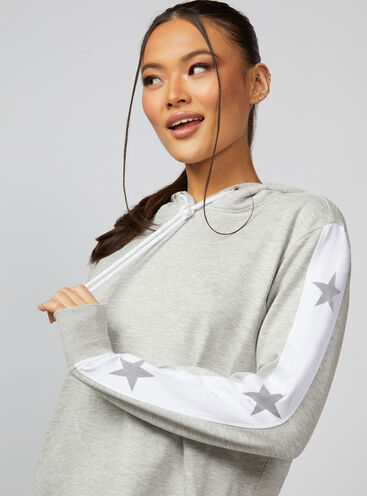Star panelled hoodie and jogger set