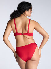 Lido ruched plunge bikini top