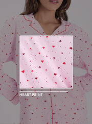 Ditsy heart fleece pyjamas in a bag