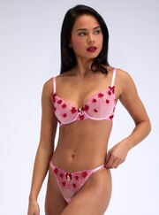 Vivienne embroidered balconette bra