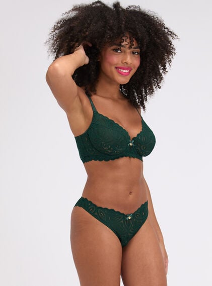 Carmel lace plunge bra