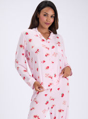Strawberry toast modal long pyjama set