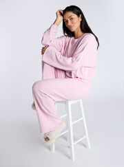 Lettuce edge fleece lounge set