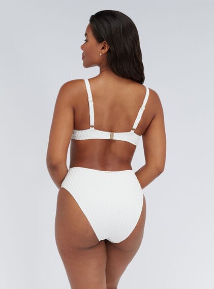 Riad textured balconette bikini top