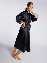 Amelia satin midi robe
