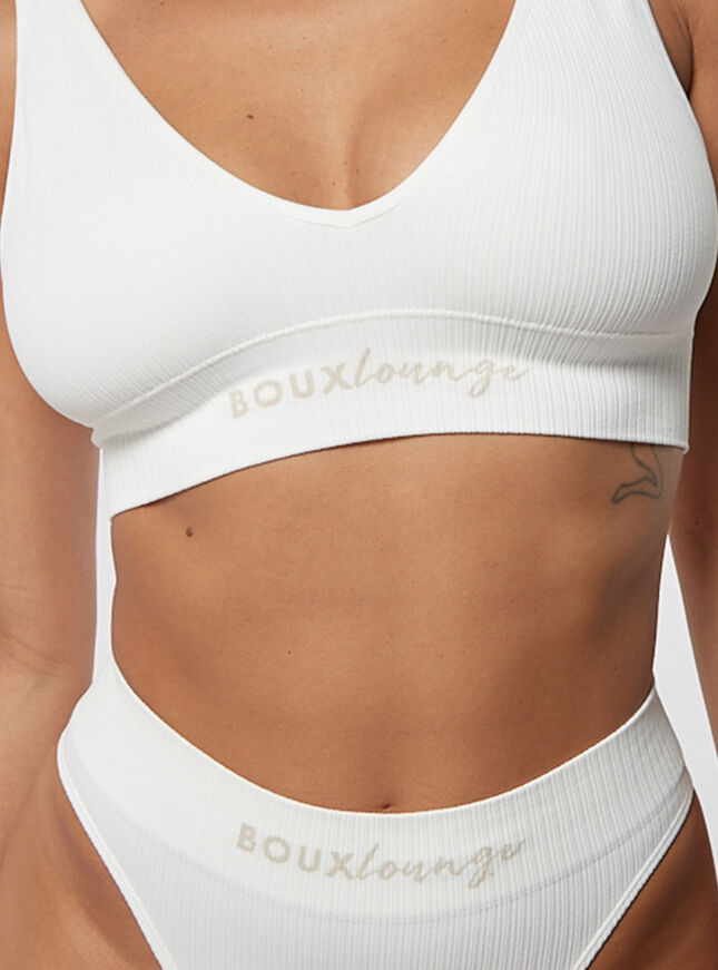 Ribbed seamless lounge bralette