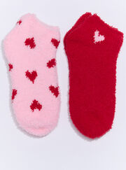 2 pack heart trainer socks