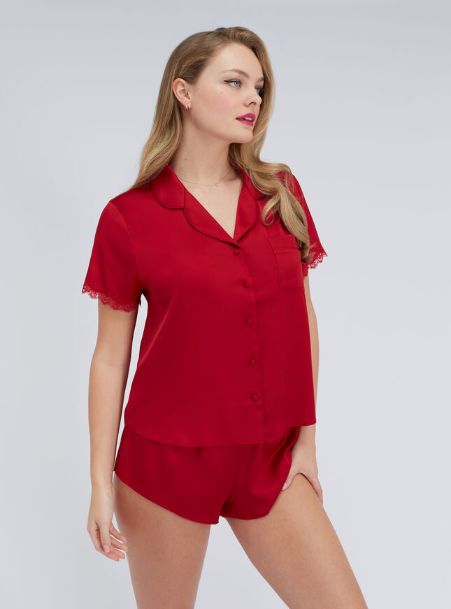Kaya satin short pyjama set